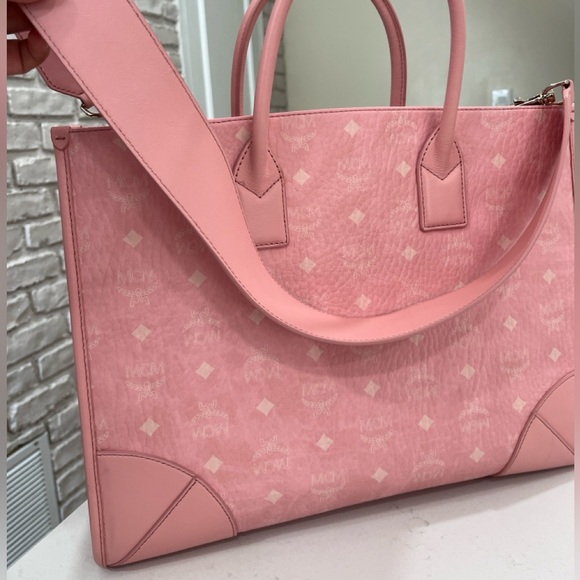 MCM Munchen Pink Tote and Clutch Duo - Picture 6 of 9